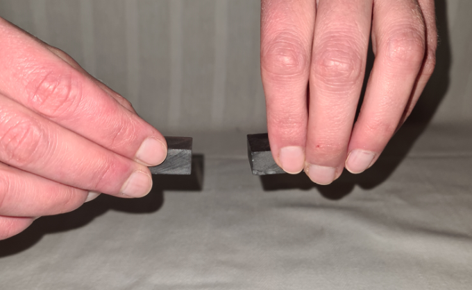 Holding magnets near each other