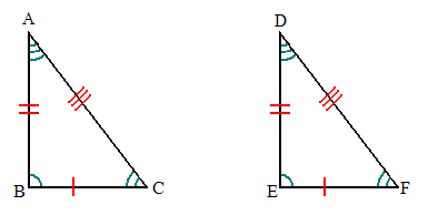 triangle ABC drawn congruent to triangle DEF