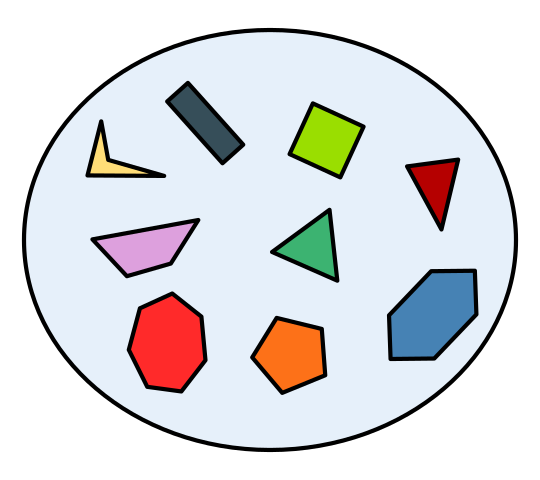 Example of a set of polygons