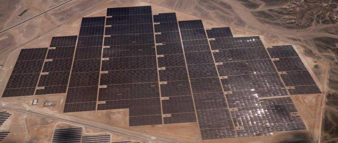 A solar farm in Jordan