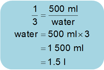 Proportion equation