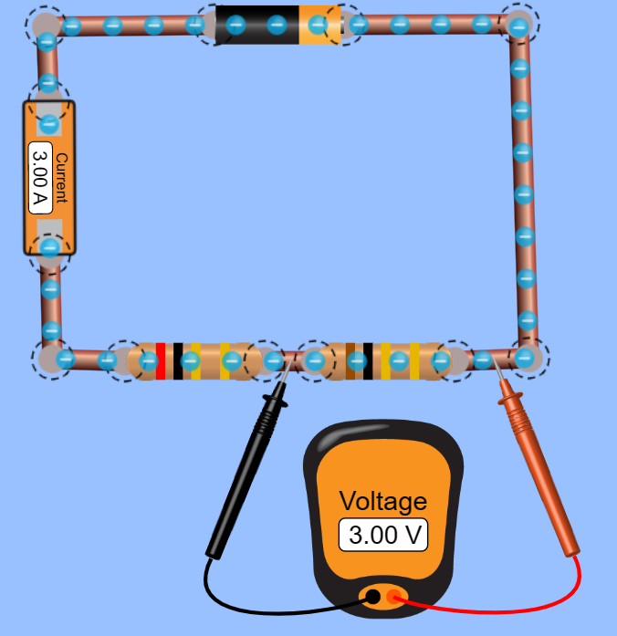 phet screenshot resistor voltage 2