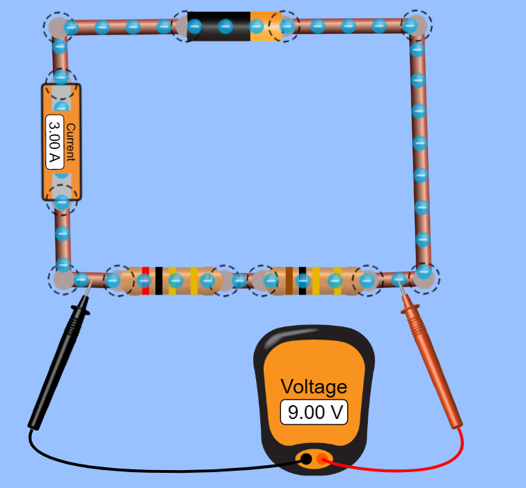 phet screenshot resistor voltage 3