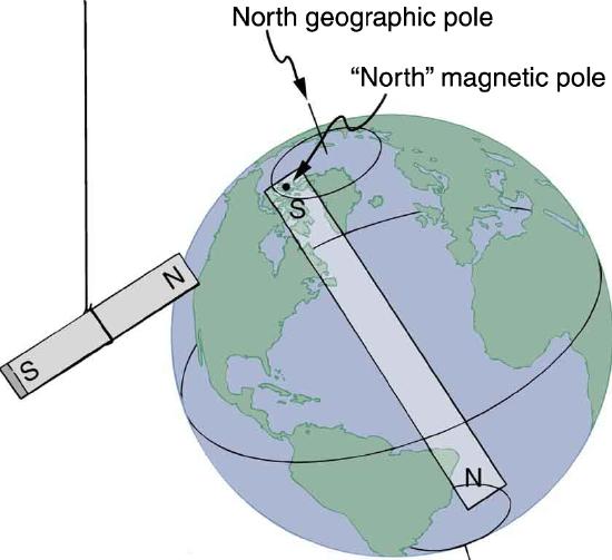 Magnetic north pole